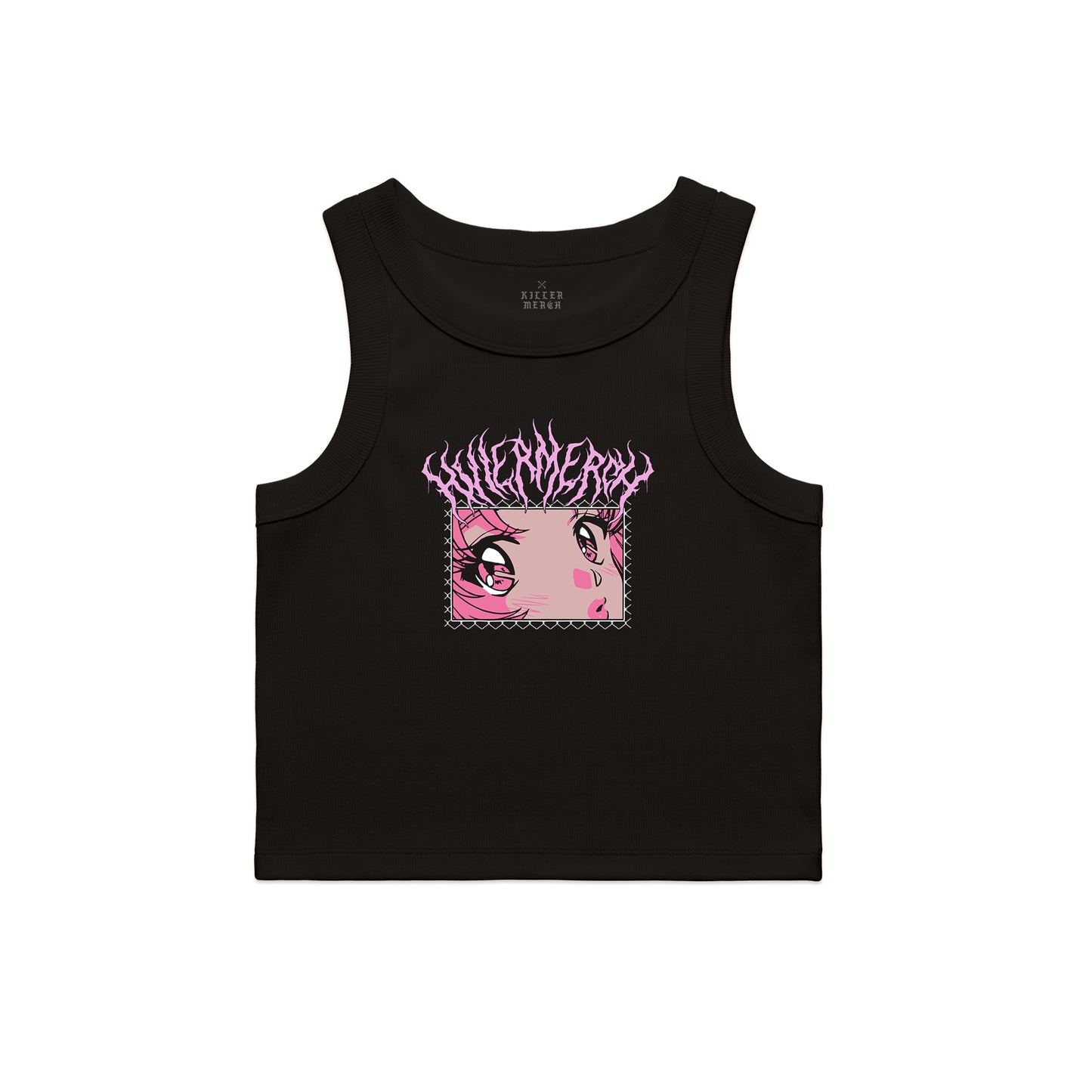 Thinking Pink || Rib Crop Tank